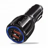 6A Smart QC3.0 Rapid Fast Speed Charging Dual USB Port QC3.0 Car Charger For Samsung