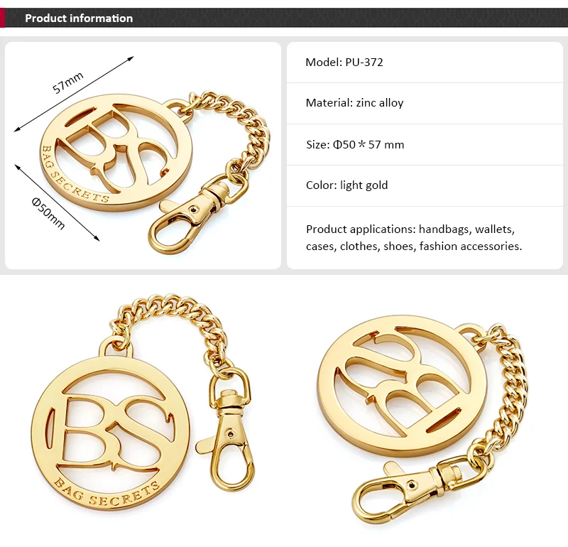 Handbag Metal Logo