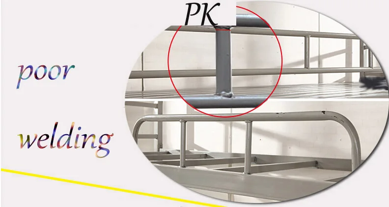 cheap military dorm metal triple bunk bed for sale