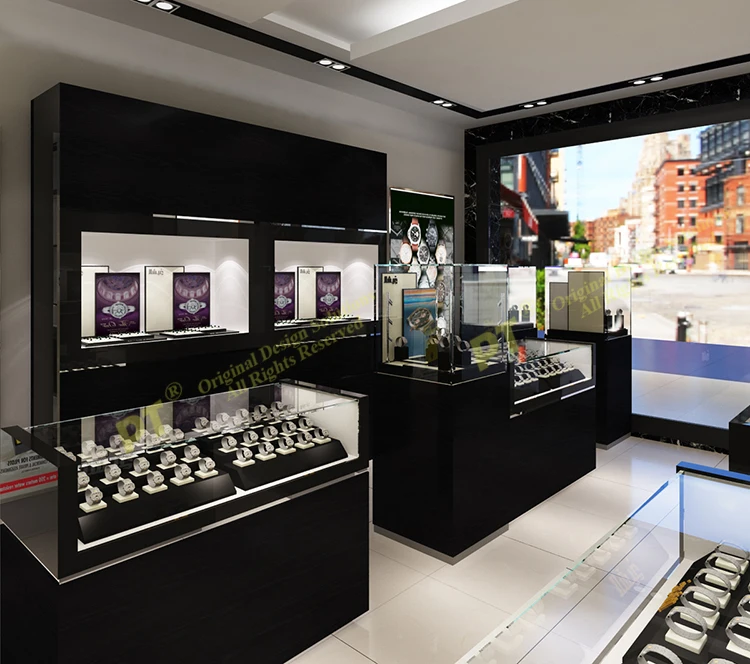 Watch Rotating Shelf Modern Corner Display Cabinet With Glass Doors