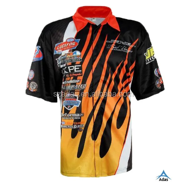 Oem Car Racing Polo Shirt For Men,Custom Design Pit Crew Polo Shirt