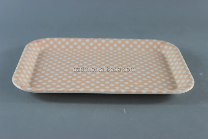 8.5" Melamine Small tary , Mealmine Rectangle tray For Kids