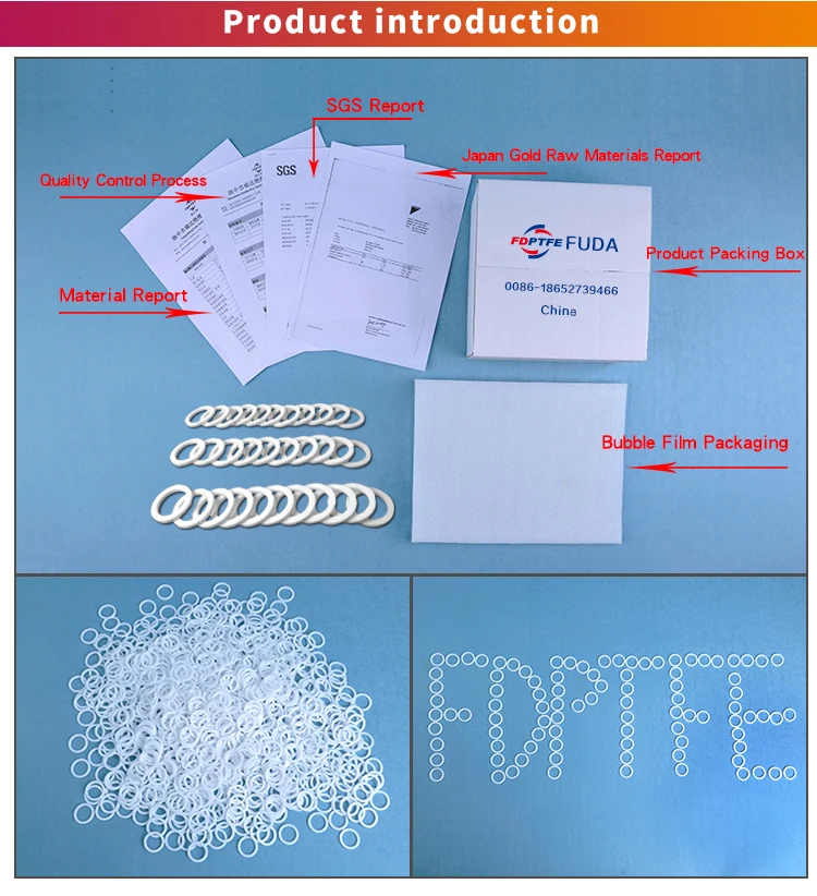 flat pure ptfe ring gasket
