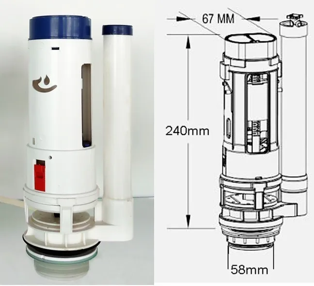 Top Button Water Tank Fitting Types Toilet Flushing Mechanisms Buy