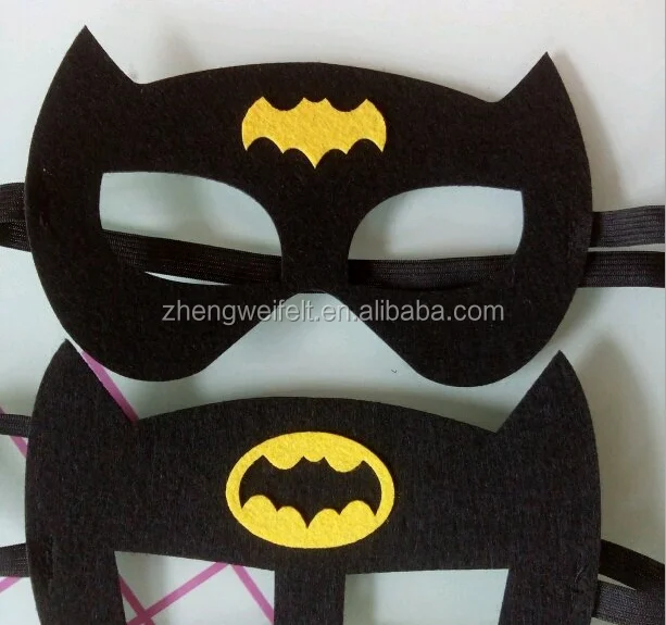 子供のおもちゃのために感じたバットマンの顔の装飾 Buy 子供のおもちゃ バットマンの顔の装飾 顔の装飾のフェルトのバットマンの顔の装飾 Product On Alibaba Com