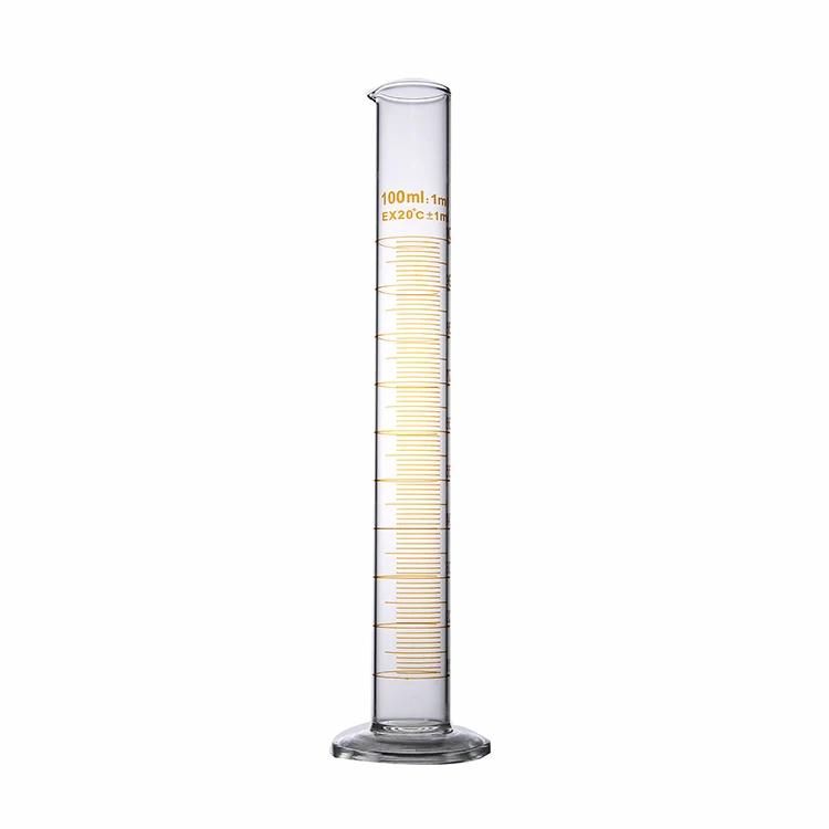 100ml Glass Measuring Cylinder With Round Glass Bottom Lab Glassware Graduated Cylinder Buy