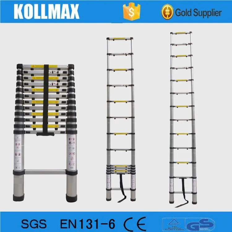 Sgs 2015 En1316 Of The 3.8 Aluminum Telescoping Step Ladder / Folding Ladder With Finger