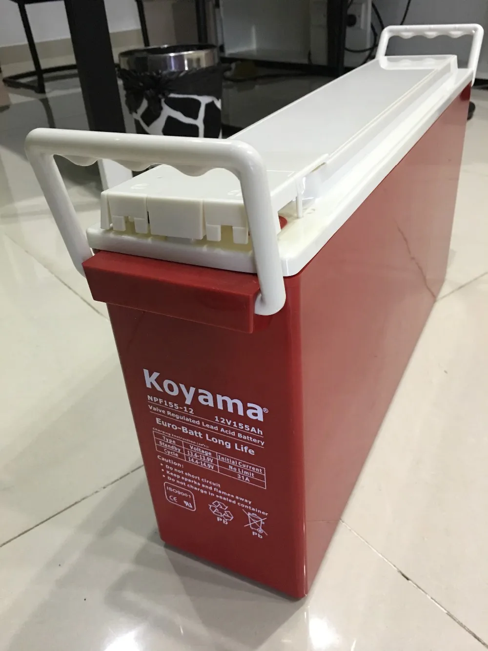 Front Terminal Agm Battery 12v Lead Acid Battery 155ah Front Terminal