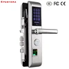 Security Steel Door Keyless Fingerprint Multi Point Card RFID Lock for Hotel