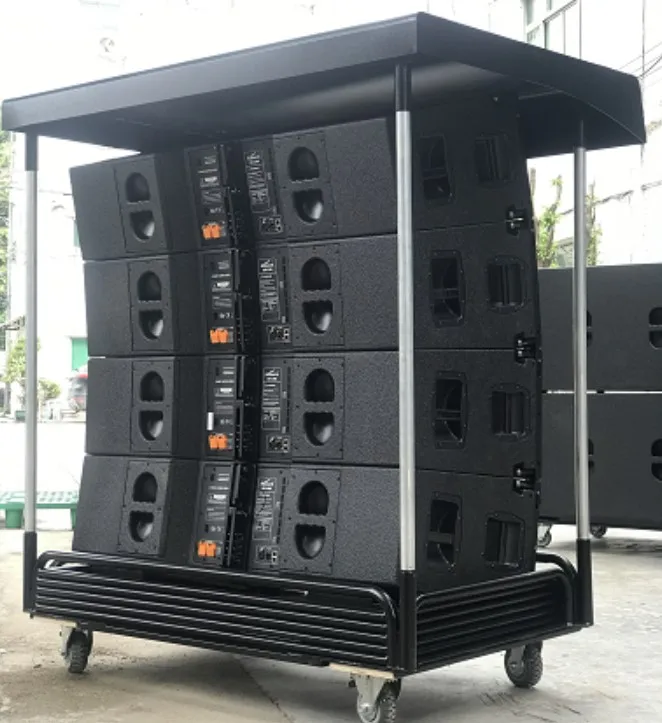 
4 way active double 12 inch line array speakers system 