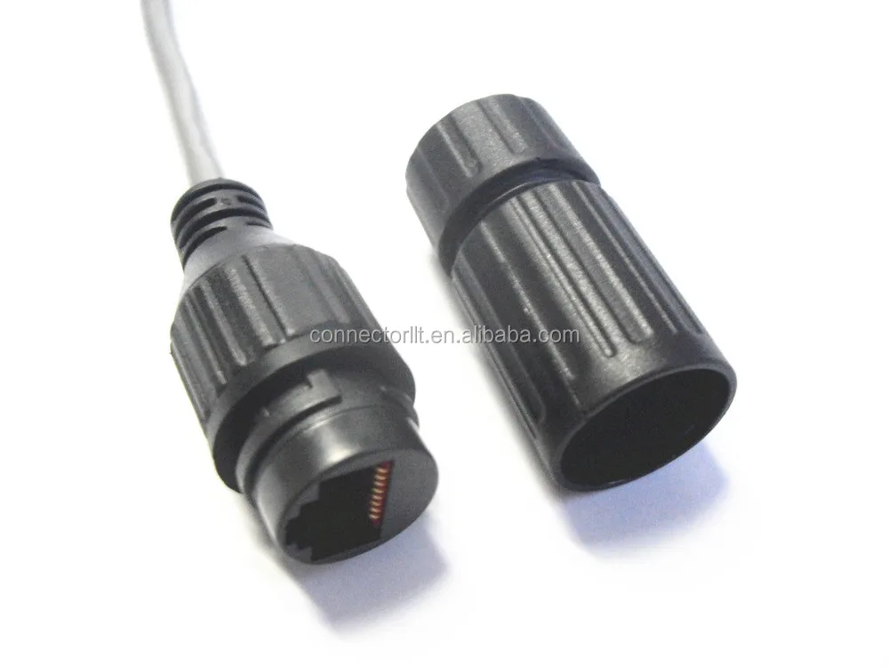 LLT male female ip65 waterproof RJ45 connector, View waterproof RJ45 ...