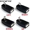 90 Degree Up & Down Right Left Angled Micro USB Type B to USB Female OTG Adapter Connector Adaptor for Tablet & Cell Phone
