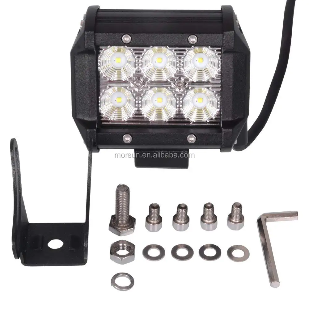 Led Offroad Light Bar 4wd Auxiliary Driving Lightbar Led Work Light 18w ...