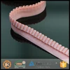 Nylon spandex woven technique wavy lines cute pink webbing belt