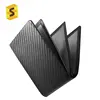 ES W-6004 Smart Business Credit Card Clip Minimalist Carbon Fiber Mens Wallet License ID Card Holder