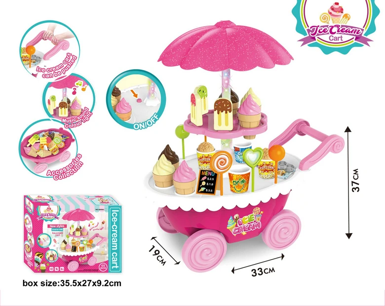 smyths toys wooden ice cream cart