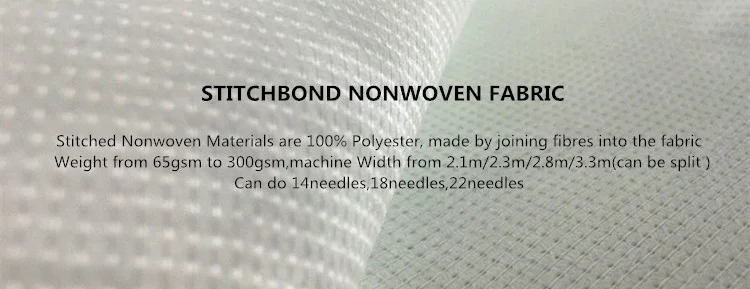 Polyester Reinforced Stitch Bond Interlining Fusing Brushed Nonwoven 