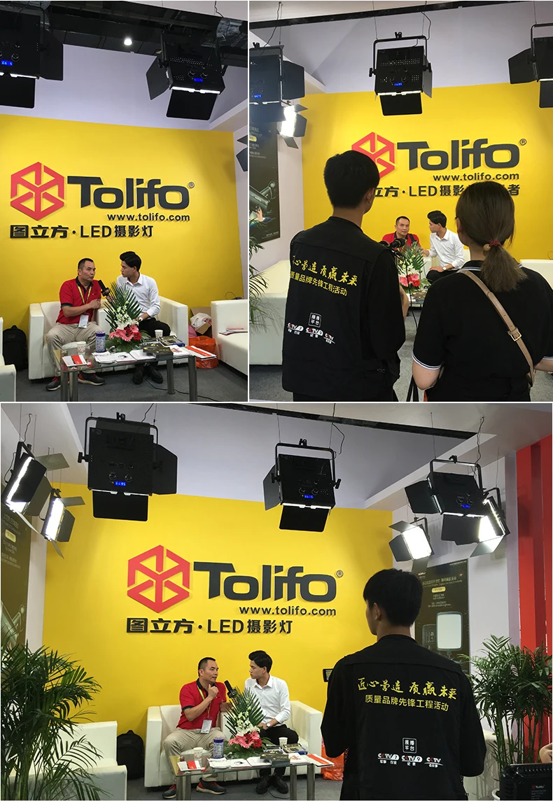 Tolifo GK-J-200WAB Professional High Power 200w Radio, Television, Film and Movie LED Studio Light