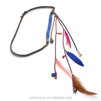 Tribal Native American Real Feather Boho Hair Band Wedding Tribal Native American Real Feather Boho Hair Band Wedding Accessories