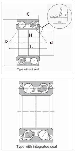 Wheel bearing with Good price Original Japan brand NSK Auto wheel bearing DAC377233