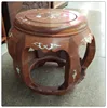 Chinese Beautiful Hand Carved and shell decoration Drum Stool