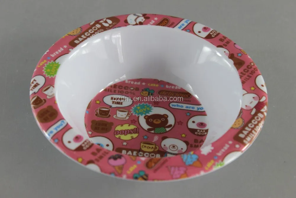 Kids Melamine Round Bowl/Plastic Cereal Bowl