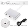 8pin to HDMI VGA with Audio Splitter Digital AV Adapter for iPhoneX 8 8Plus 7 7Plus iPhone 6 6Plus iPad