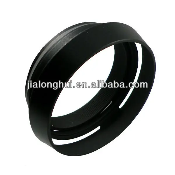 49mm Silver Metal Vented Lens Hood for Fuji X100