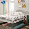 Easy assembly metal single bed wholesale cold-rolled steel frames alone couch