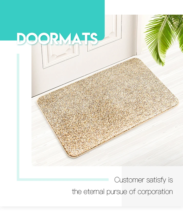 40 X 60cm Outdoor Shoe Mat Custom Pp Surface Doormat Floor