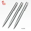 Elegant full silver color chromed metal ballpoint pen with Park Refil