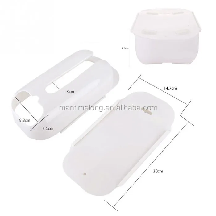 Home Useful Wall Mount Plastic Carrier Bag Storage Container Holder
