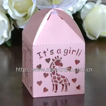 Laser Cut It Is A Girl Favor Box Baby For Baptism Gifts Box Buy