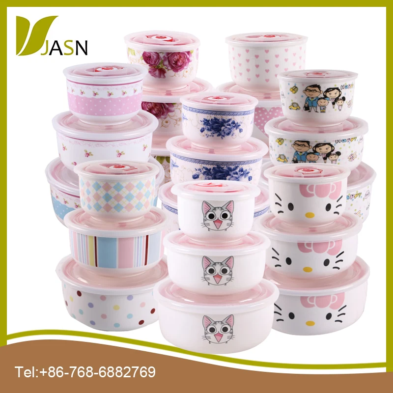 3pcs Microwave Safe Stoneware Food Fresh Seal Bowl With Lids Soup Lid Ceramic Bowls Product On Alibaba Food Fresh Seal Bowl Microwave Soup