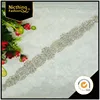 2016 Wholesale new long band rhinestone bridal lace applique desings for dress sash NRA-252