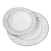 12PC dining dinnerware sets ceramic with simple style
