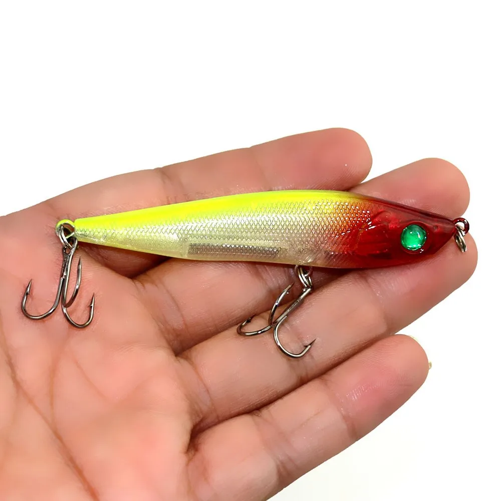 85毫米硬塑料棒诱饵旋转诱饵浮动铅笔诱饵钓鱼诱饵 - buy pencil