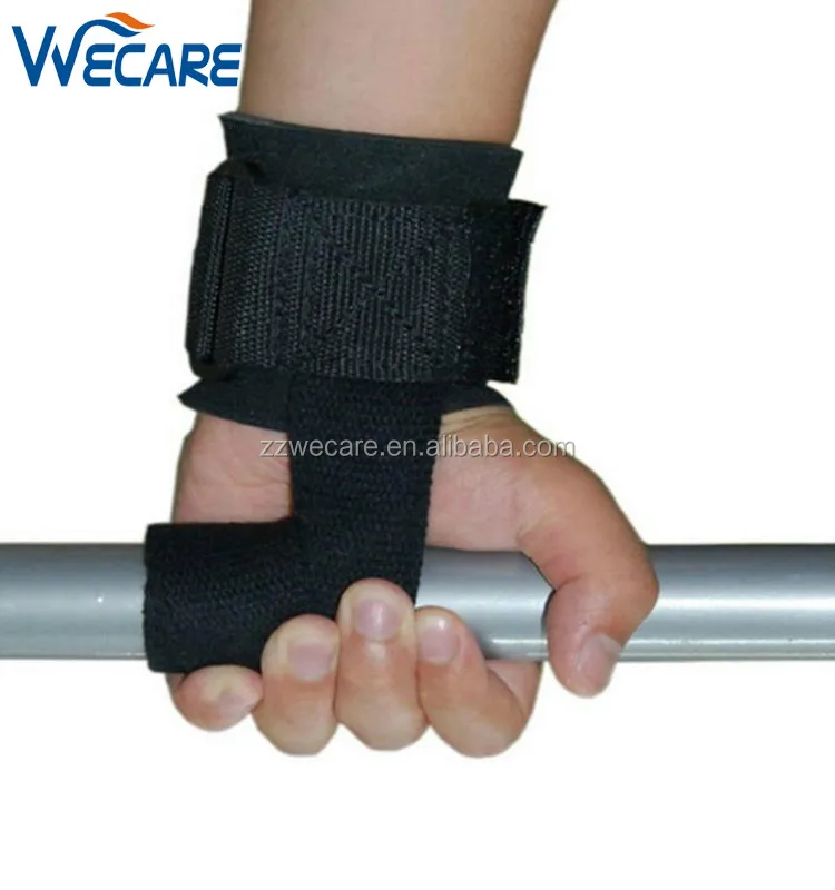 Black Powerlifting Wrist Padded Weight Lifting Support Straps Hand Sport Cross Train Fitness Safety Gym Gloves