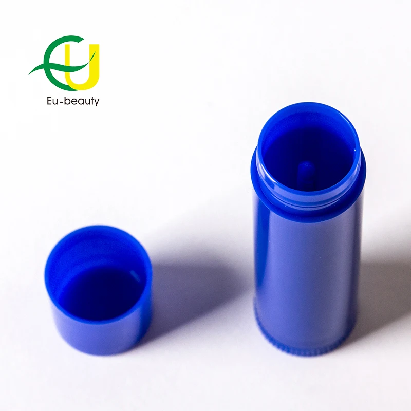 blue 5g cosmetics lip balm tube