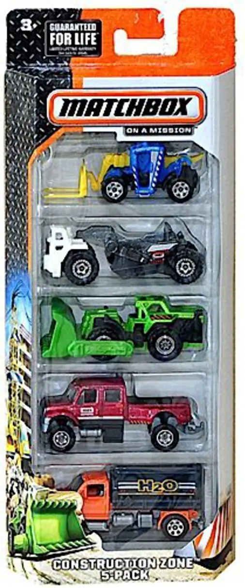 Matchbox, 2015 On A Mission Construction Zone 5-Pack