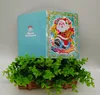Christmas Greeting Cards Santa DIY Special Shaped 5D Diamond Painting for Christmas Gift 4 pcs each set