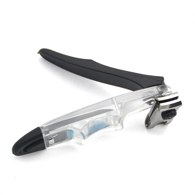 Wholesale  nail cutter  360 rotatable plastic handle fancy nail clippers