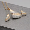 Charmfish luxury Fashionable 18K gold plated wedding jewelry set