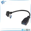 USB 3.0 Right Angle 90 degree Extension Cable Male to Female Adapter Cord