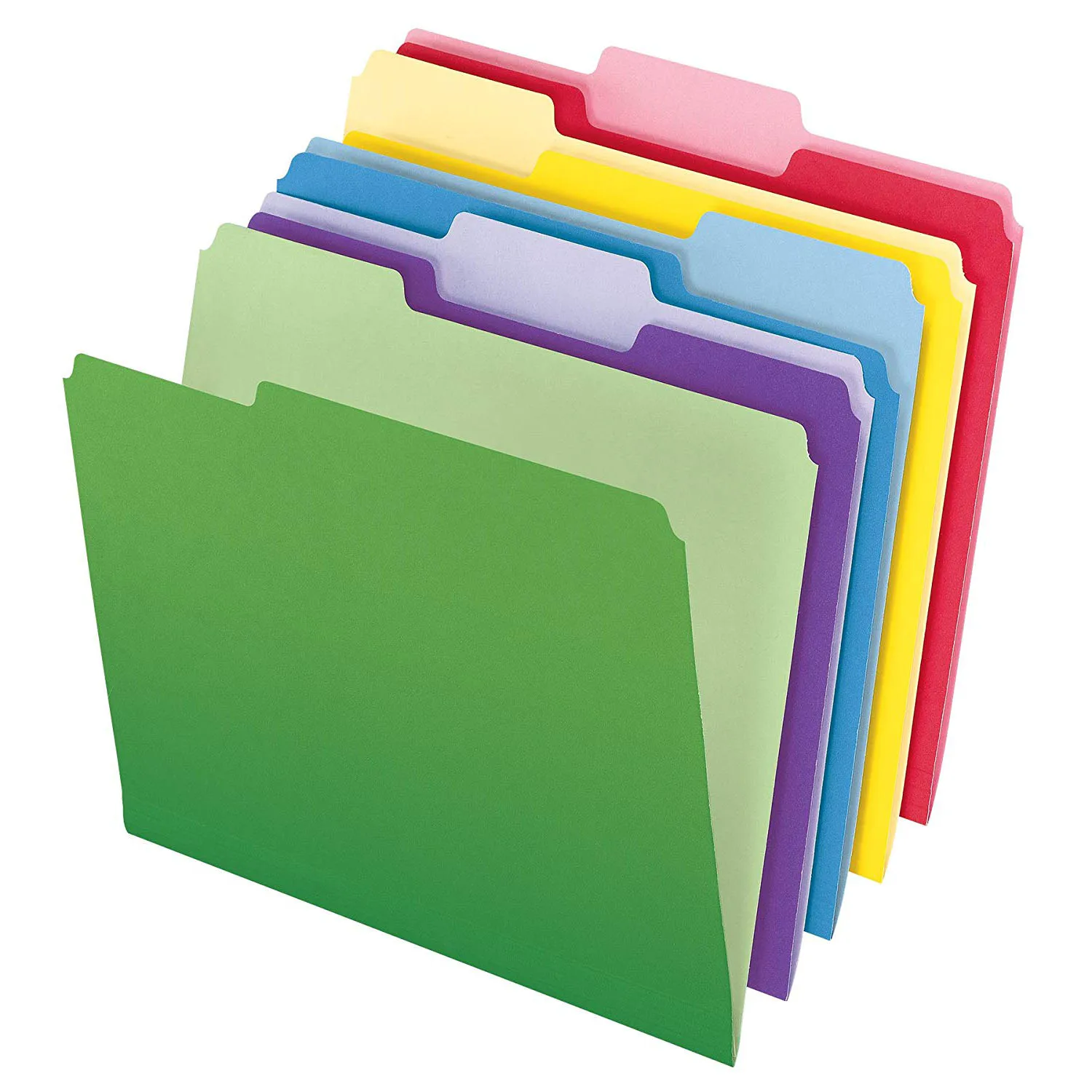 3-tab Color Manila File Folder,100per Box,7-10 Color Provided - Buy ...