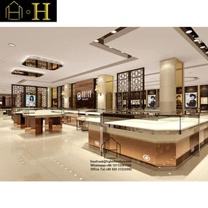 Customized Design High End Luxury Jewelry Shop Display Furniture Jewellery Showroom Decoration For Sale