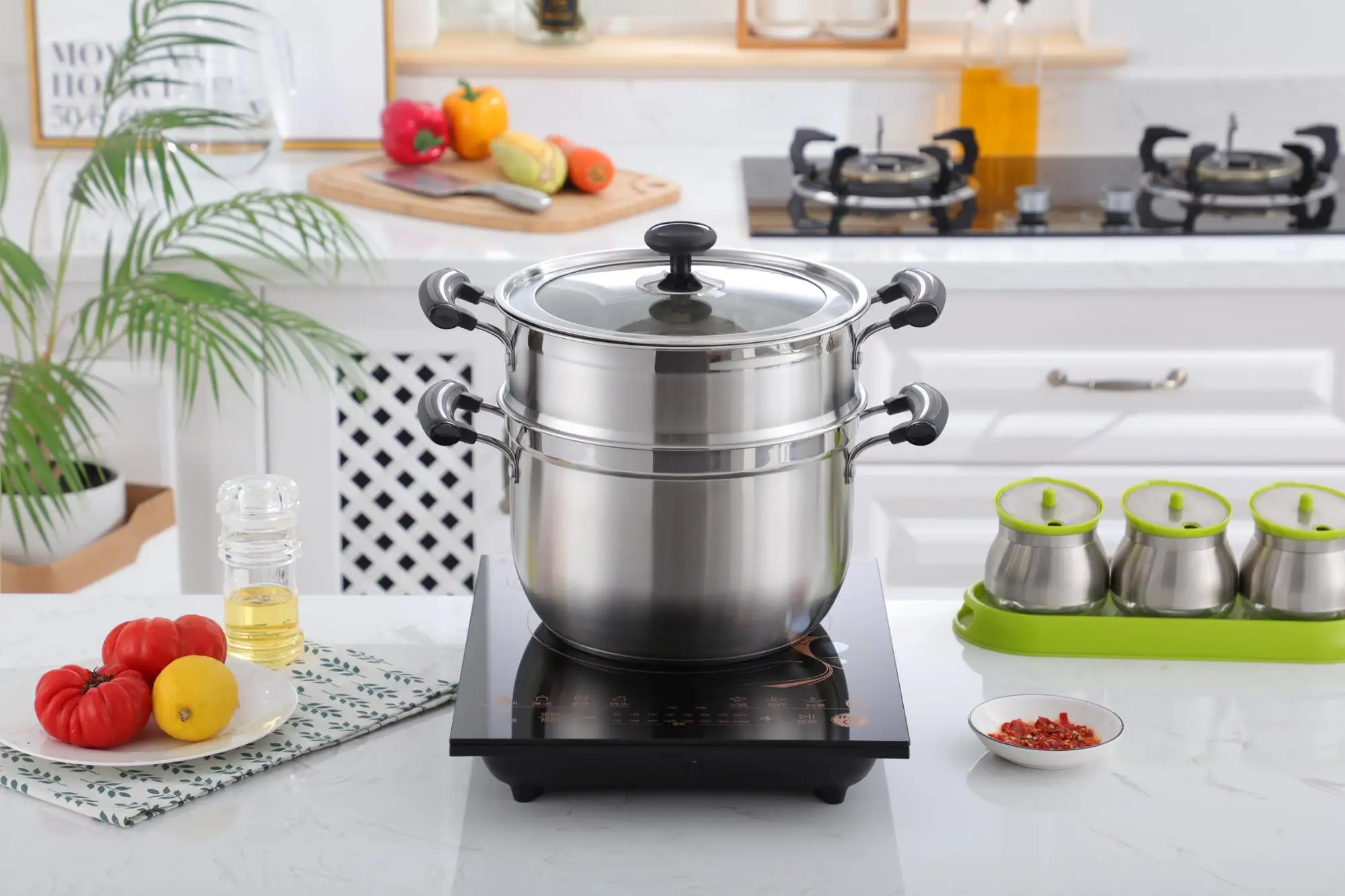 High Quality Korean Soup Pot Steam Cooking Pot Large Stainless Steel