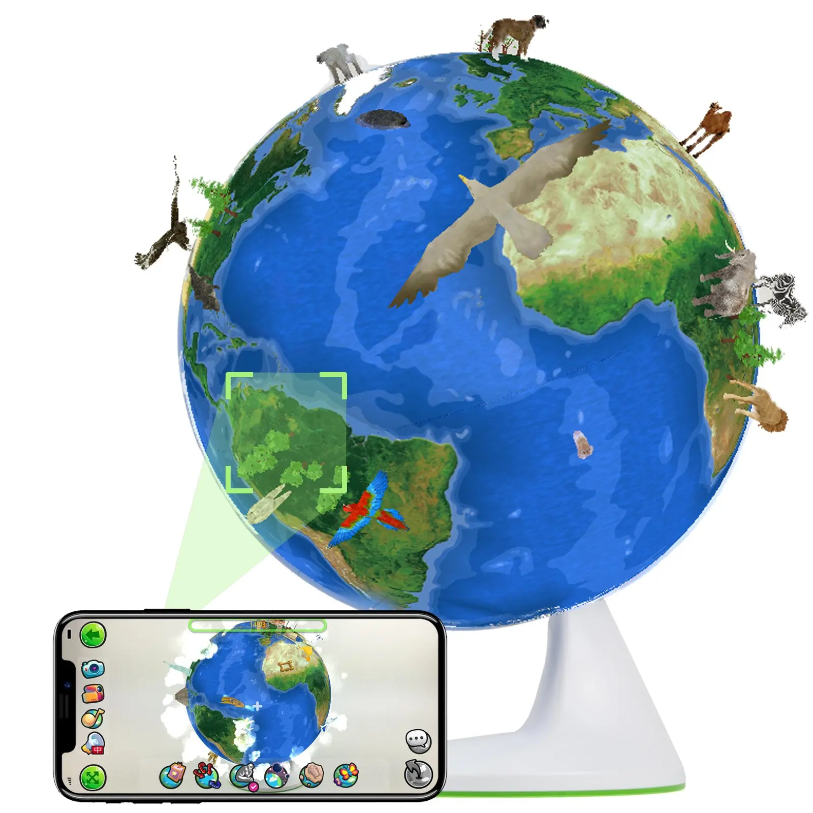 interactive globe toy