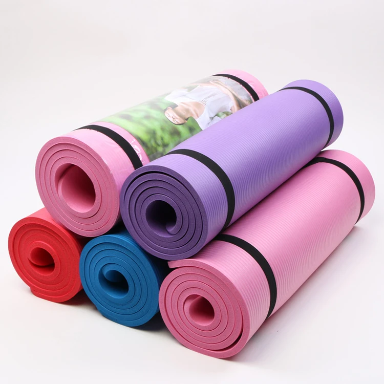 Thick 10mm Yoga Mat With Carrying Strap - Buy 10mm Yoga Mat,Yoga Mat ...