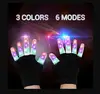 Best cheer performance stuff Black led glowing finger gloves with led lights